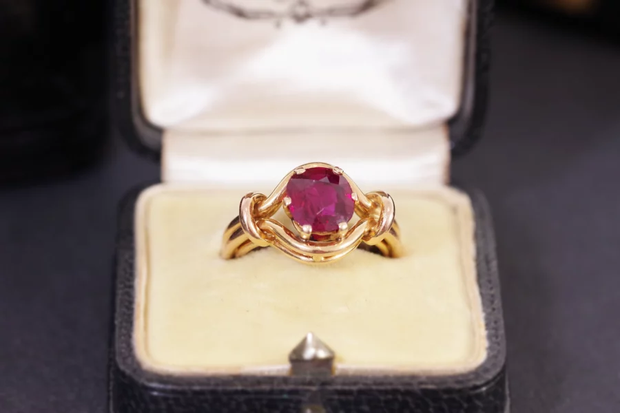 ruby ring in gold