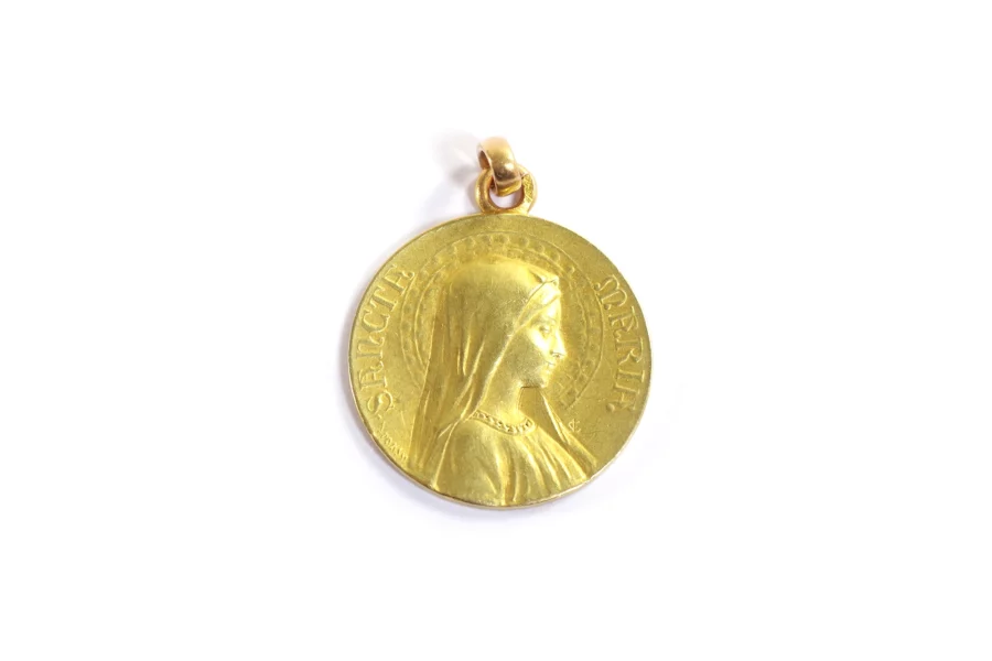 Médaille vierge marie signée Coudray et Dropsy