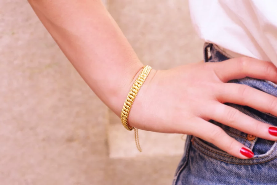 american mesh gold bracelet