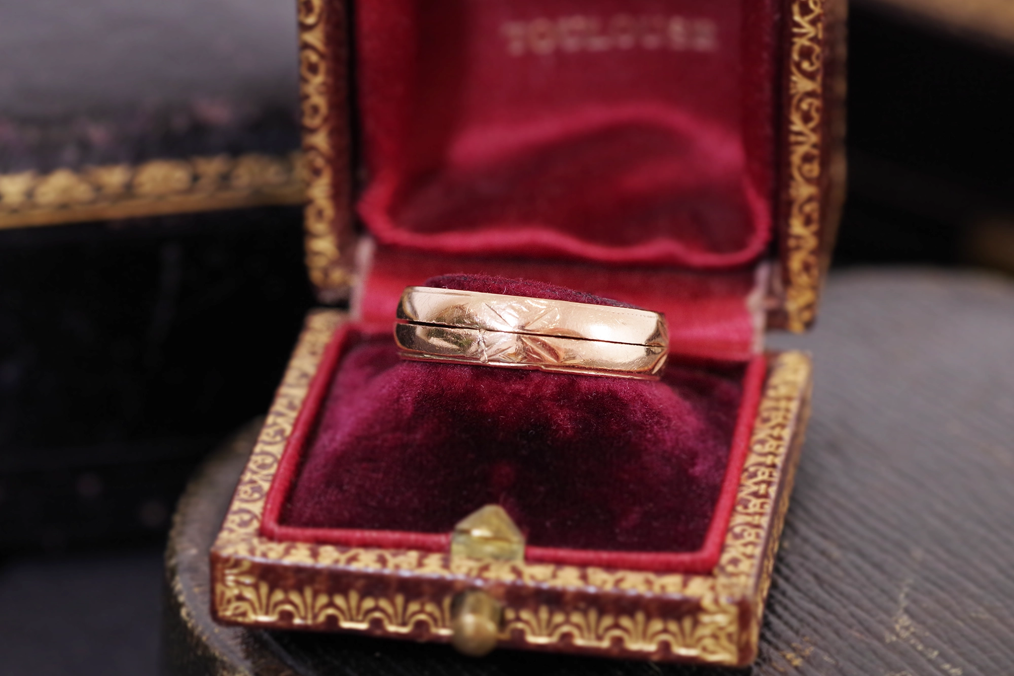 Gimmel Hand Ring with Heart 14K Yellow Gold Claddagh Irish Marriage Wedding  - Timekeepersclayton