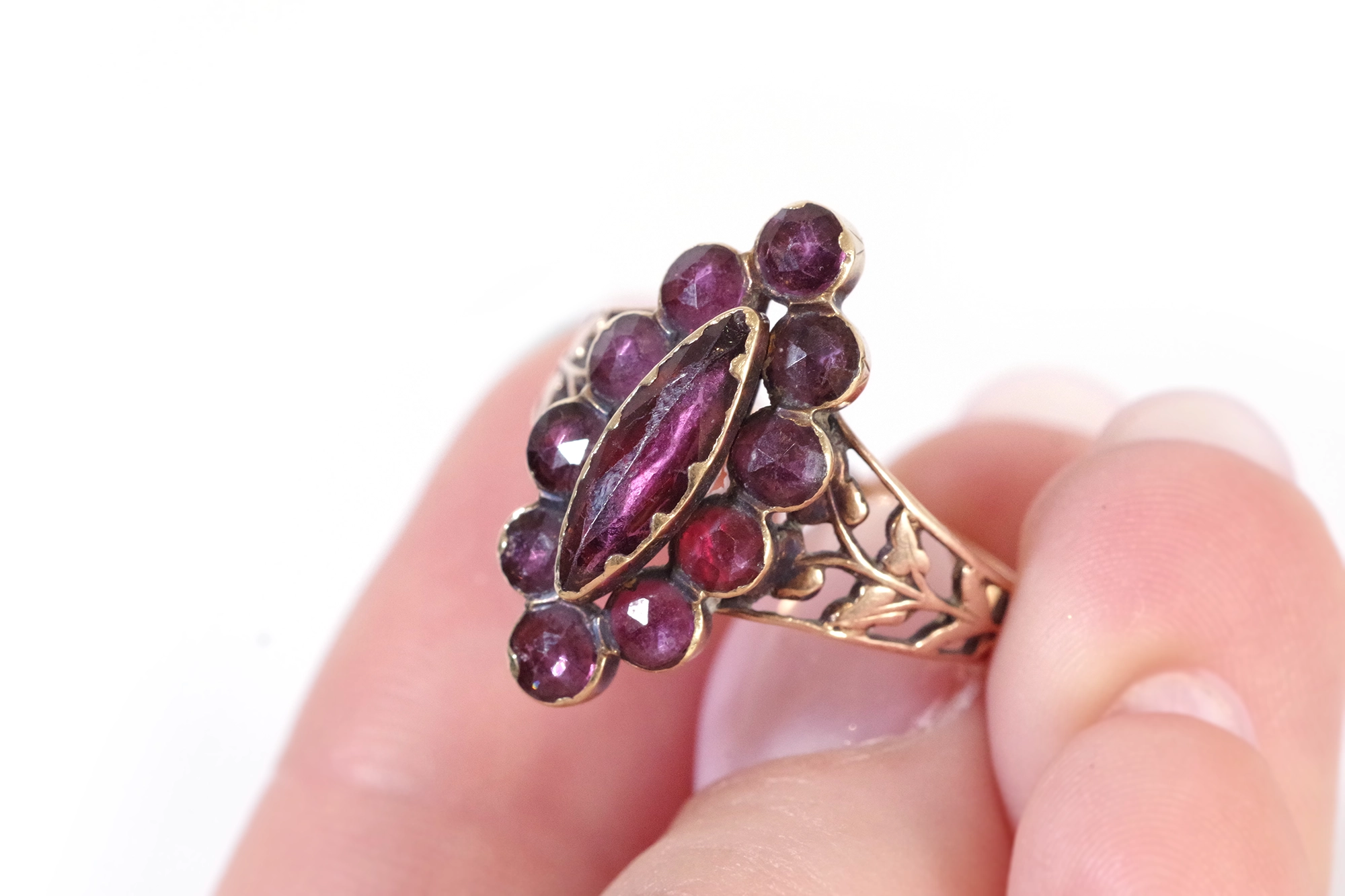 Purple Rhodolite Garnet Stackable Ring