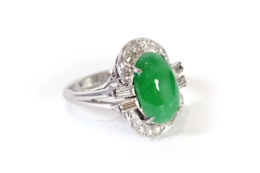 Jade diamond artd eco ring