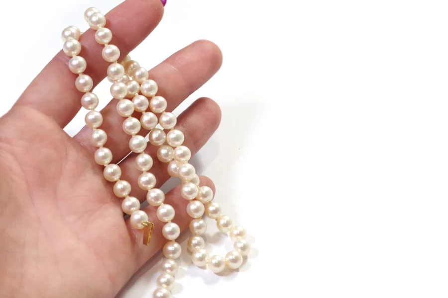 collier de perles vintage