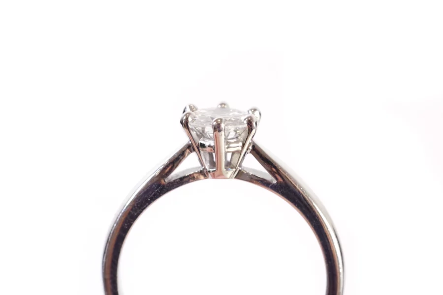 diamond solitaire ring in gold