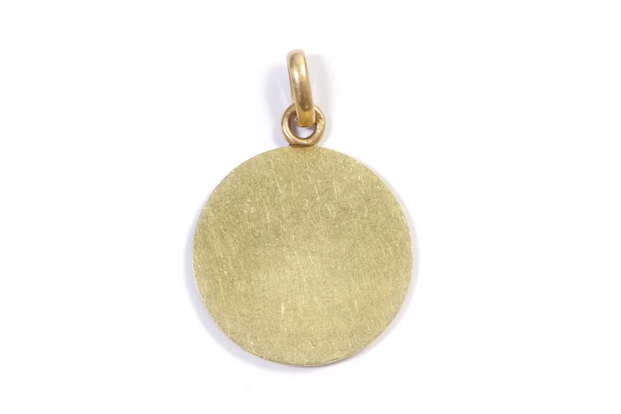 gold angelus pendant