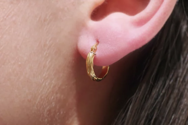 hoop gold earrings