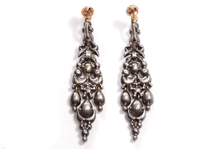 antique iberian citrine earrings