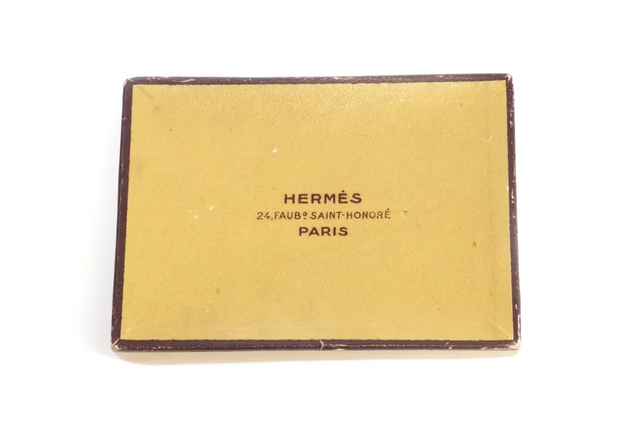 Hermès paris case in gold