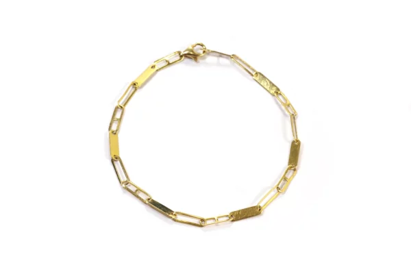 thin gold bracelet 18k