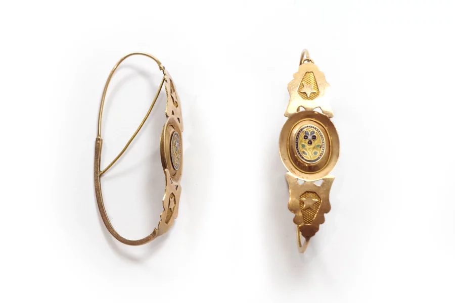 antique poissardes earrings