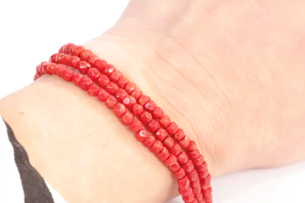 bracelet en or et corail