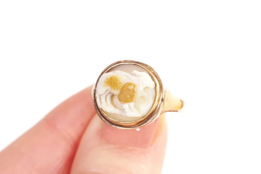 Antique roman cameo ring