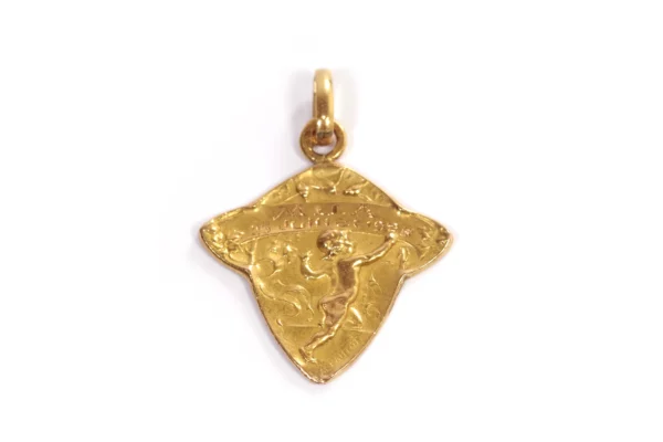 art nouveau birth gold medal