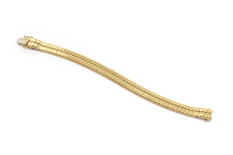 bracelet bandeau en or
