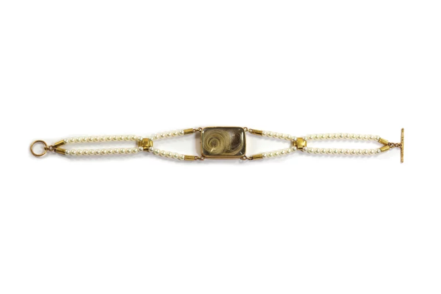 bracelet reliquaire perles
