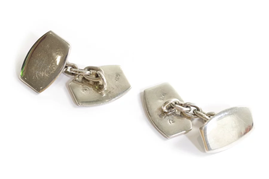 pre owned silver cufflinks for men
