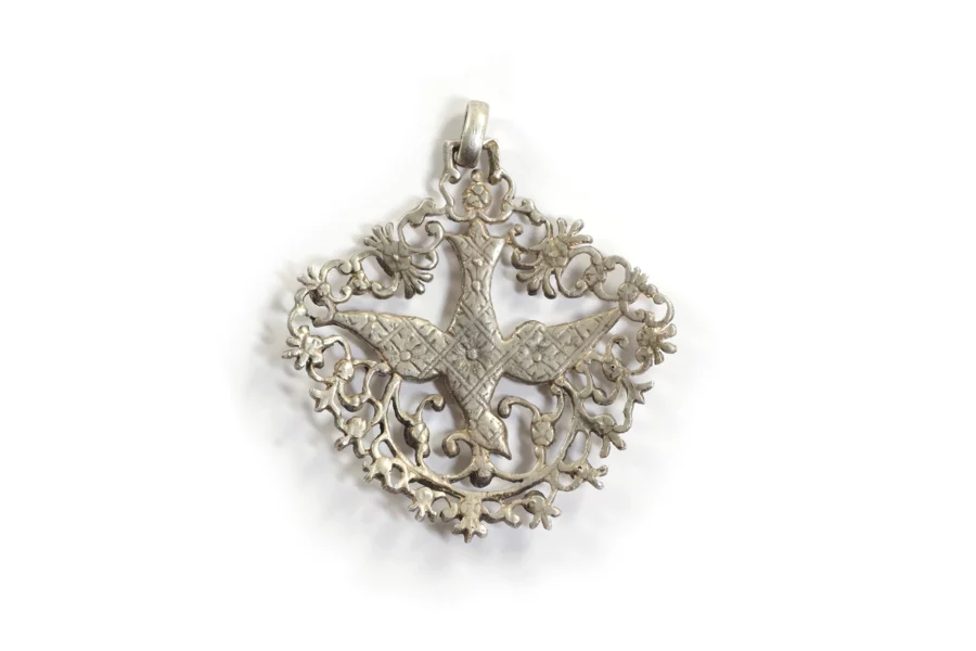 French regional silver pendant