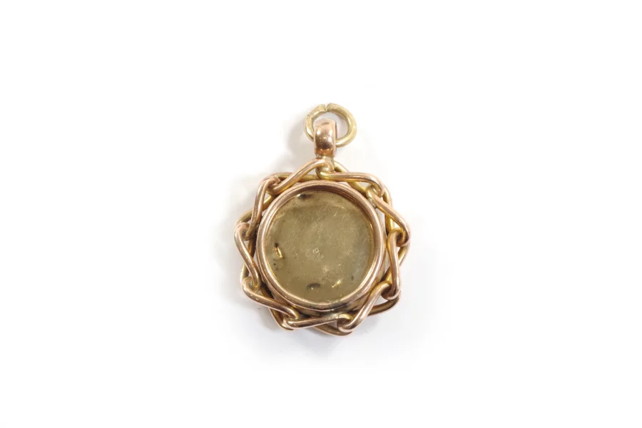English gold compass pendant