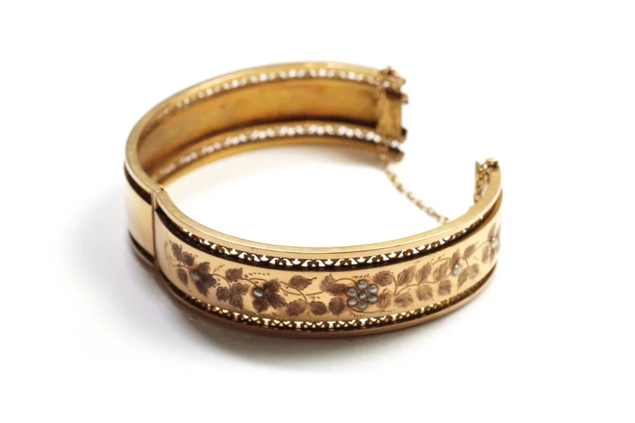 antique cuff gold bracelet
