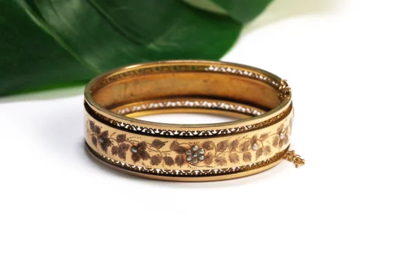 victorian gold bracelet bangle