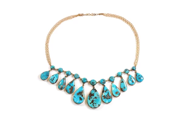 edwardian russian turquoise necklace
