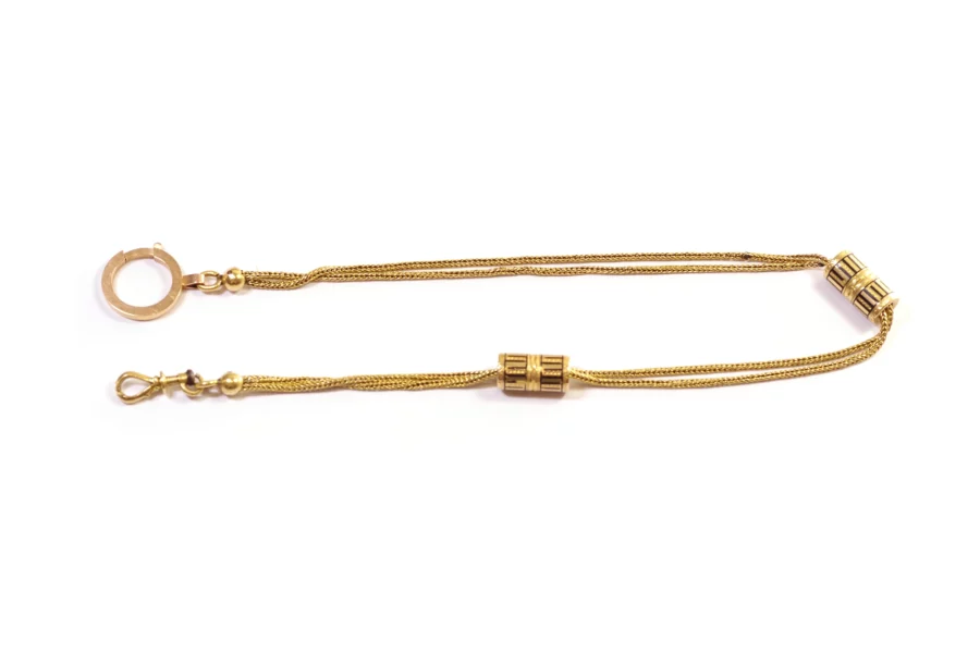 collier chaine montre en or