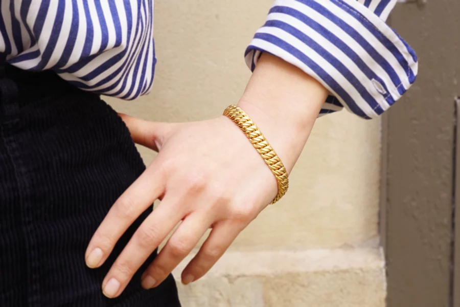 gold large bracelet