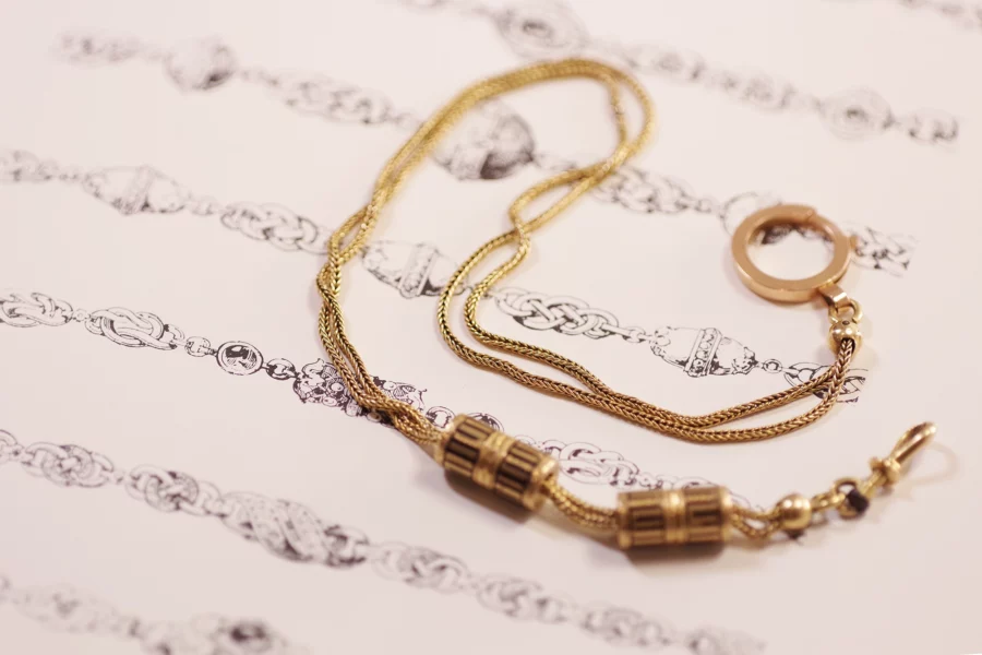 victorian watch chain necklace
