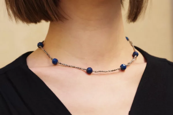 arts and crafts lapis lazuli necklace