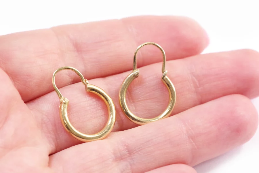 antique gold hoop earrings