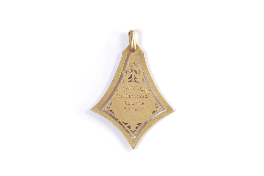 Gold Art Nouveau medal