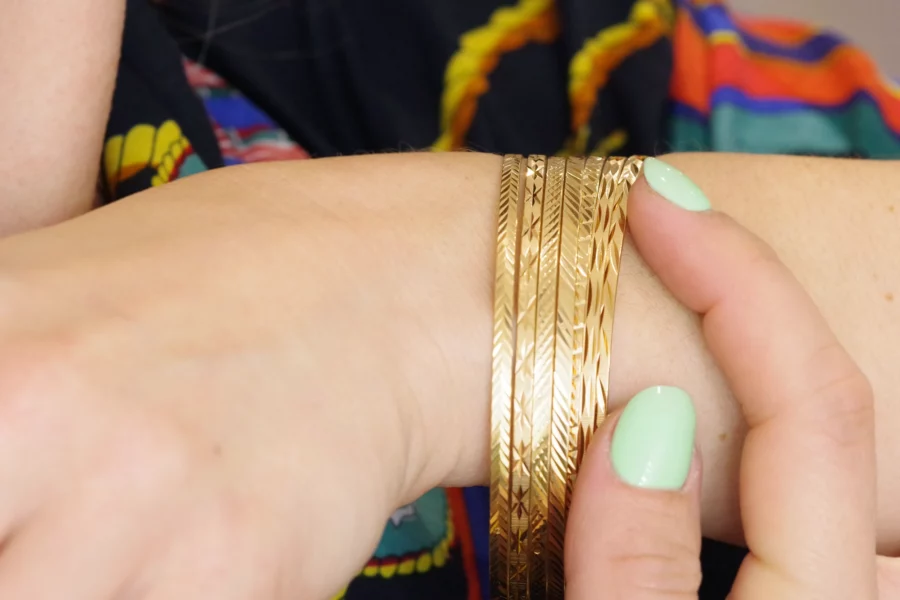 bracelet semainier en or