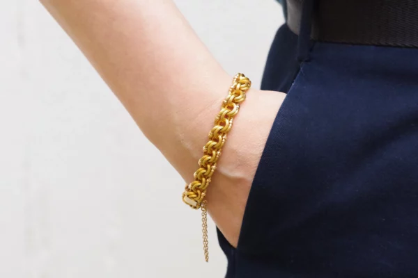 Gold flexible regional bracelet