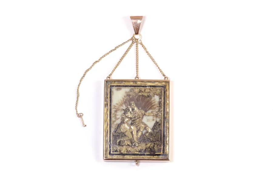 Georgian love allegory pendant