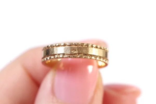 gold wedding band ring