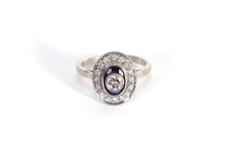 bague ancienne diamant 0.30 carat