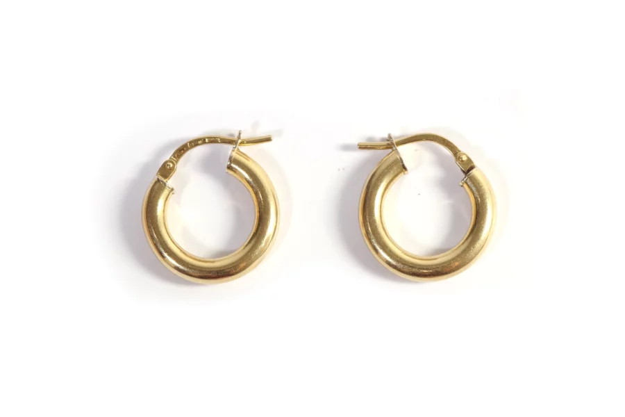 Gold hoop earrings