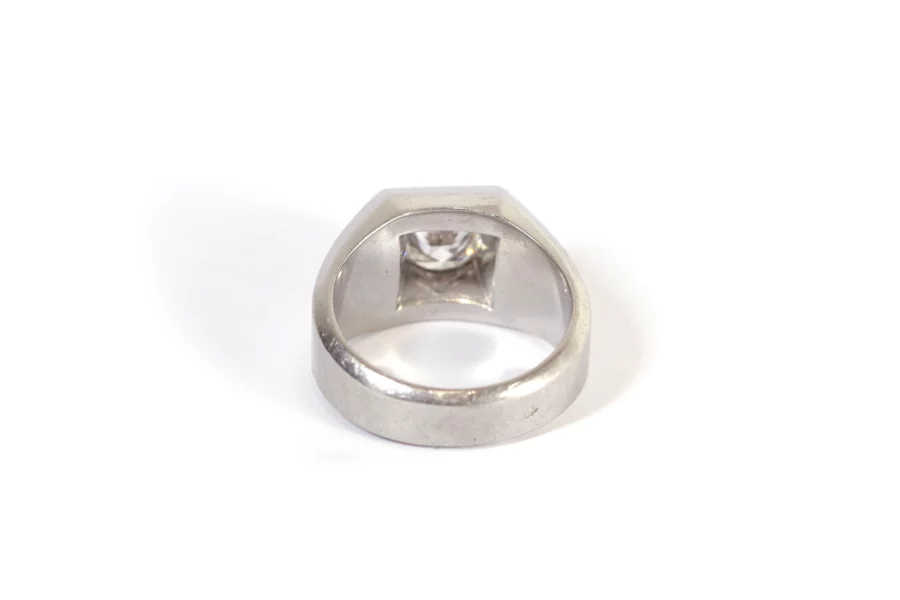 bague art deco platine diamant