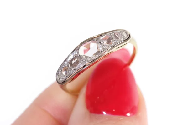 antique dutch cut diamond ring