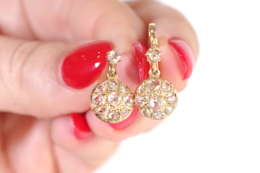 Antique diamond earrings