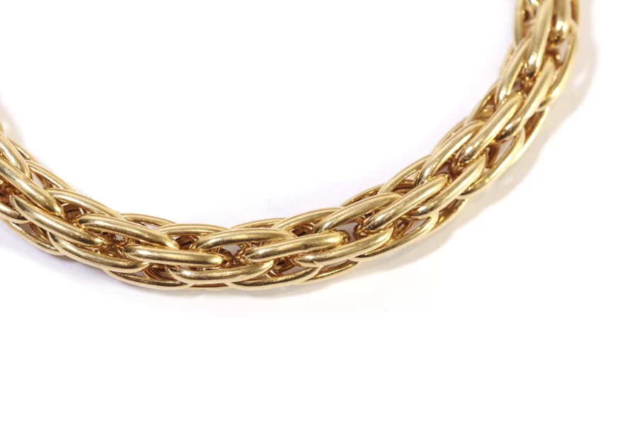 gold wheat mesh bracelet