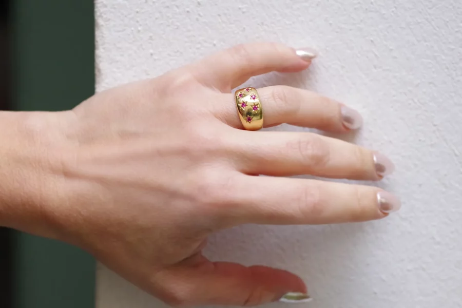 Vintage star ruby ring