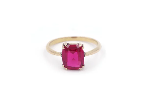 bague rubis en or