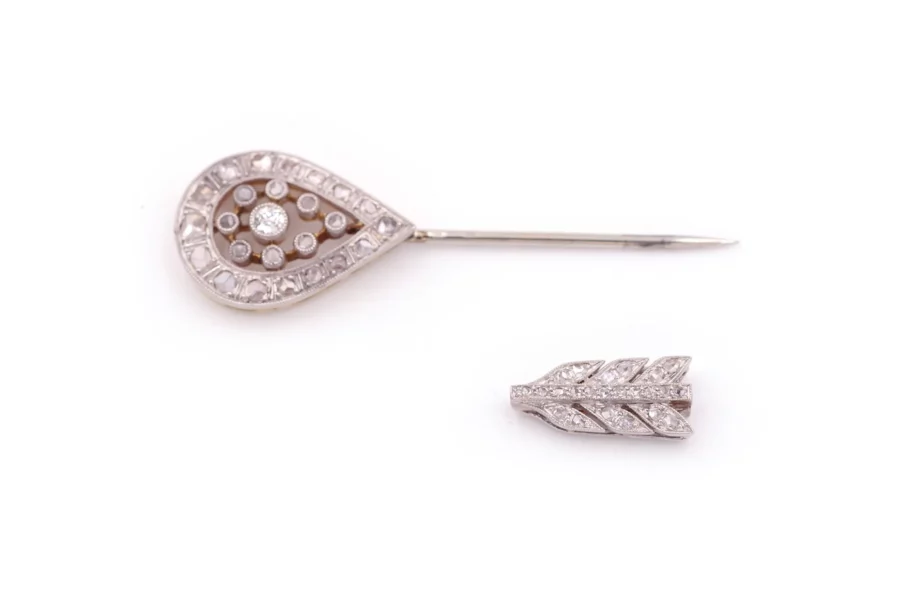 diamond belle epoque pin brooch