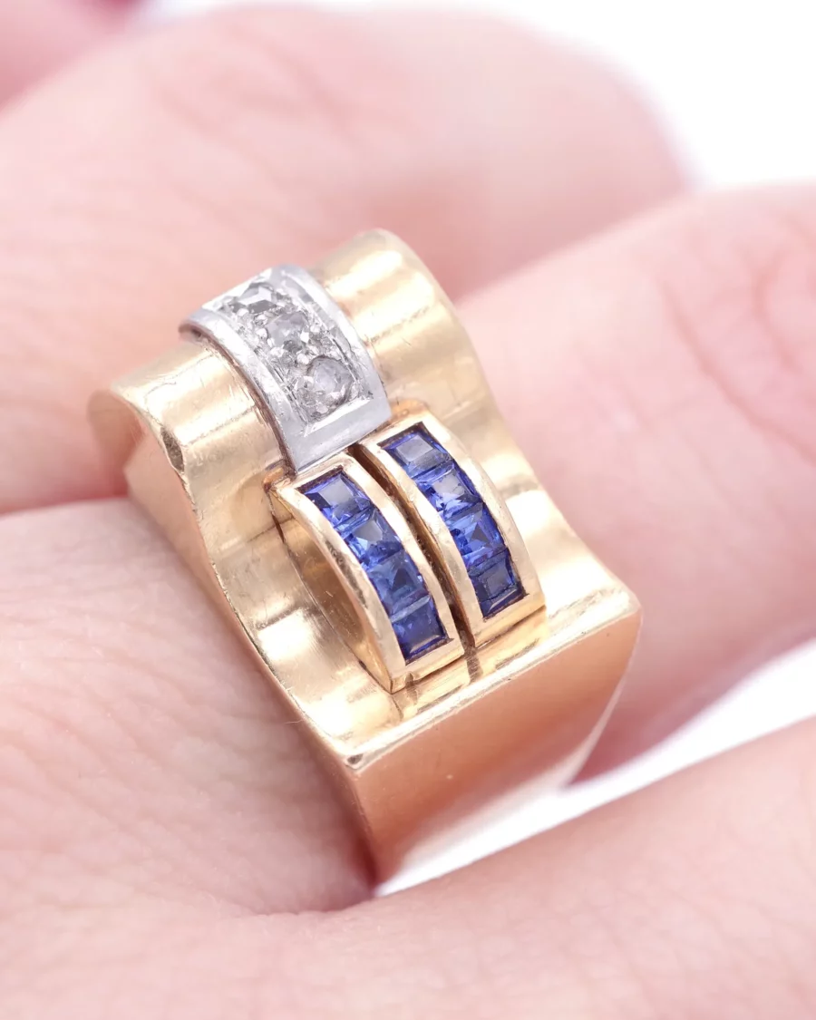 tank sapphire ring